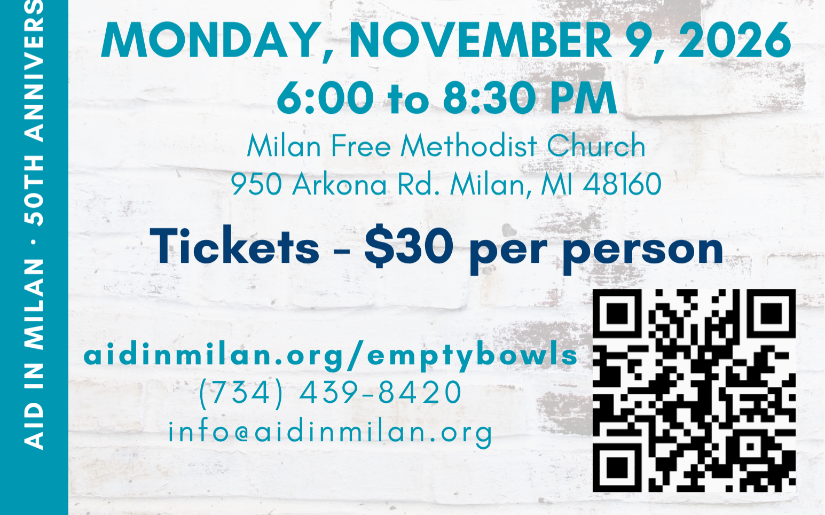 Aid in Milan's 10th Annual Empty Bowls